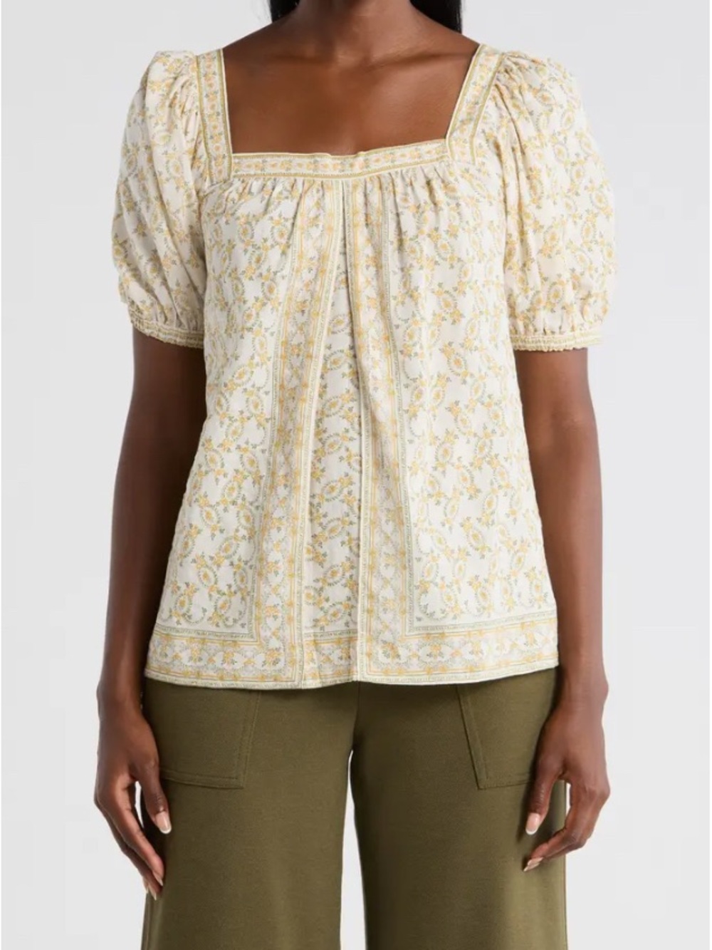 ✨ Max Studio Cottagecore Floral Puff Sleeve Blouse ✨ size 2X/3X